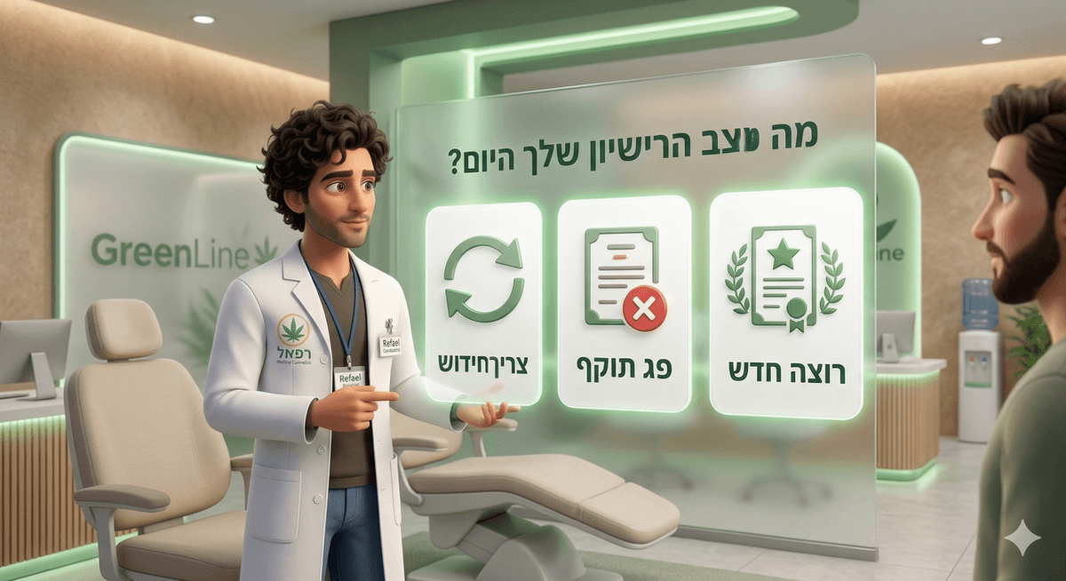 מה מצב הרישיון שלך היום?